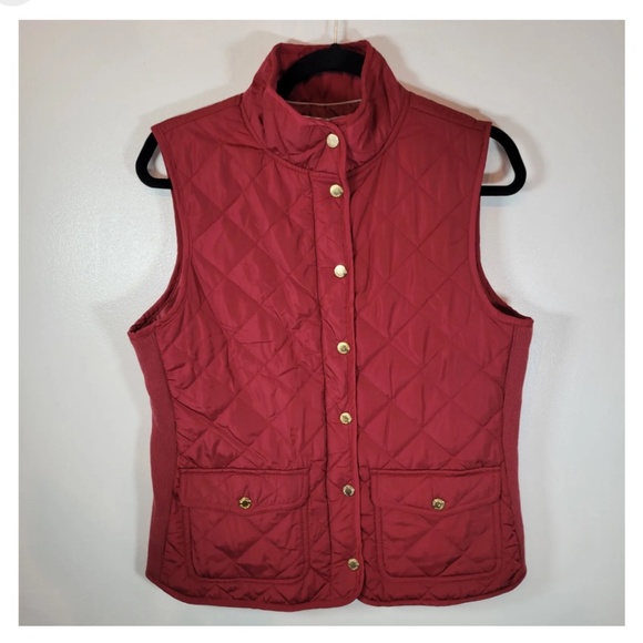 NWOT ADRIENNE VITTADINI RUST Riding Vest Sz. L - Picture 1 of 10